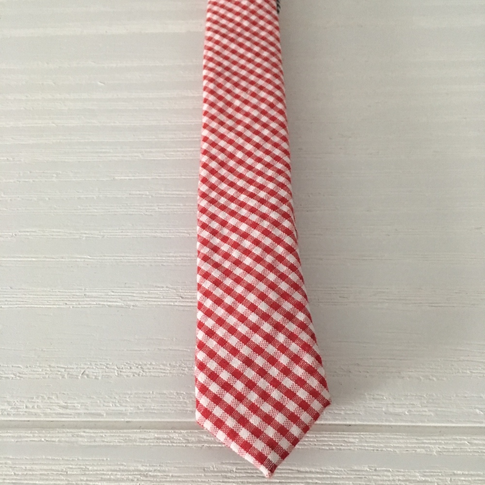 Ben Sherman - Red and White Mens Narrow tie